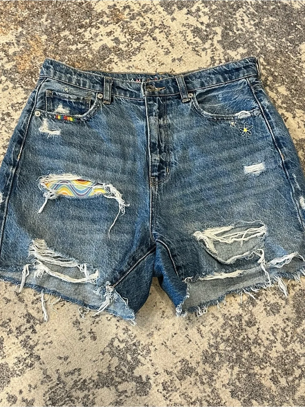 EUC American Eagle Highest Rise Baggy Limited Edition Shorts—sz 8